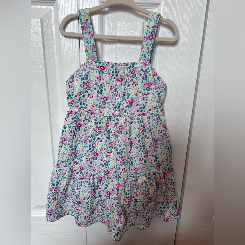 GAP Floral Tank Dress in Pink, Teal & White